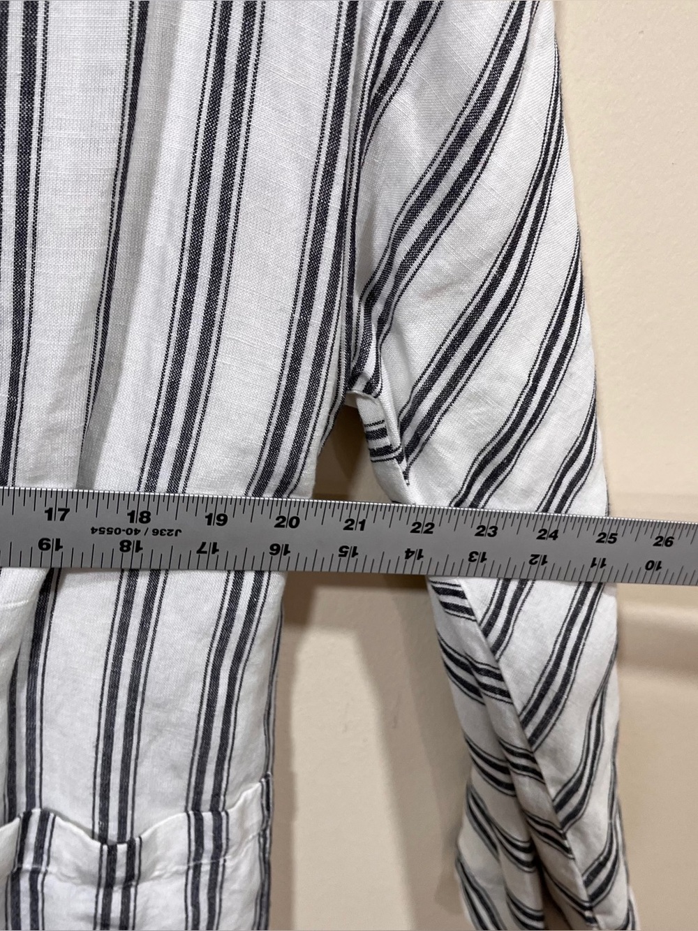 Anthropologie Pilcro Dolman Sleeve Blazer stripe small linen - Picture 7 of 8